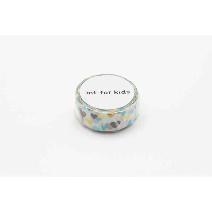 MT Washi Tape 15mm x 7mt, Kids Motif Heart CX1002375