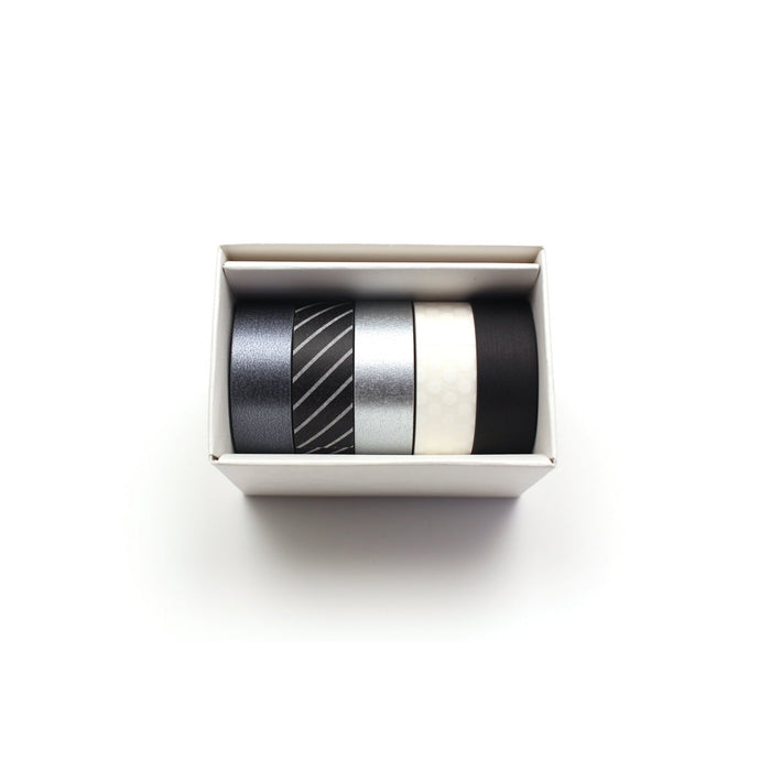 MT Washi Tape Gift Box, 5 Rolls, Monotone3 CX1002409