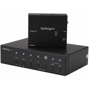 MULTI-INPUT HDBASET EXTENDER WITH BUILT-IN SWITCH - DISPLAYPORT VGA AND HDMI OVER CAT5 OR CAT6 - UP TO 4K IM3405718