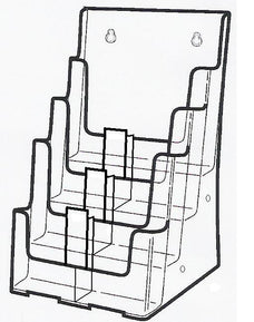 Multi-Pocket Combo A4 + DL Brochure Holder 4 Tier (1xA4, 6xDLE) LX77481