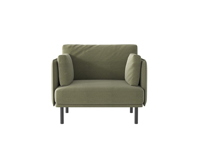 Munro 1 Seater Sofa - Moss Fabric MG_MULTI_1_S158