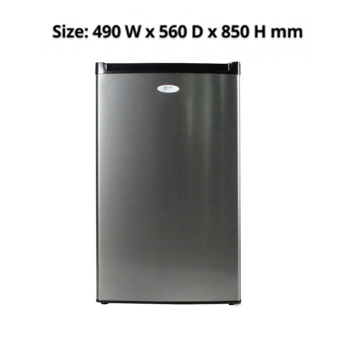 Nero 125L Fridge and Freezer, Stainless Steel/Black WE74412503