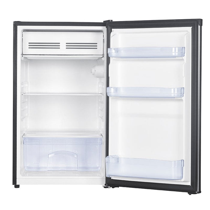 Nero 125L Fridge and Freezer, Stainless Steel/Black WE74412503