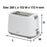 Nero 2 Slice White Toaster WE746022