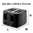 Nero 4 Slice Black Toaster WE746051