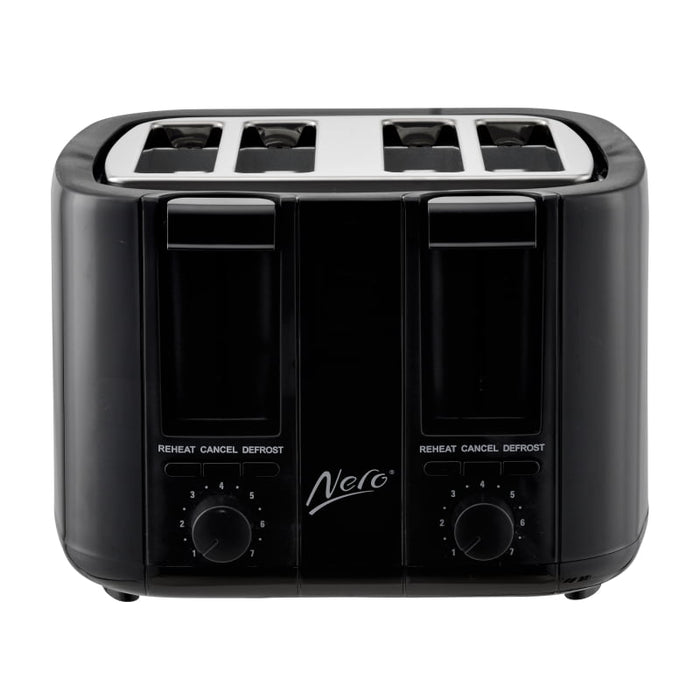 Nero 4 Slice Black Toaster WE746051