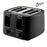 Nero 4 Slice Black Toaster WE746051