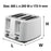 Nero 4 Slice White Toaster WE746052