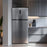 Nero 480L Fridge and Freezer, Brushed Stainless Steel WE744480
