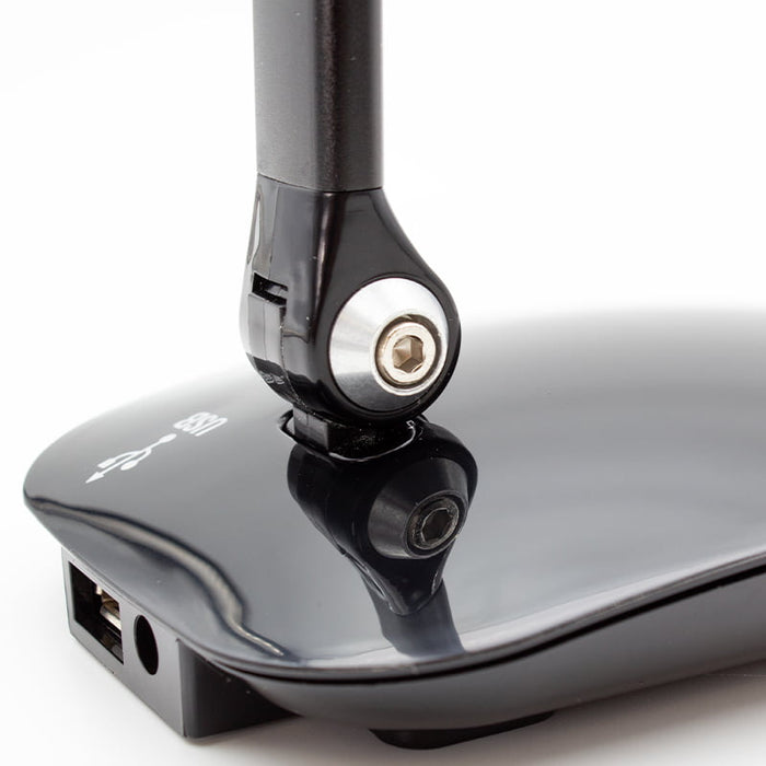 Nero Black Desk Lamp with USB Port WE330001