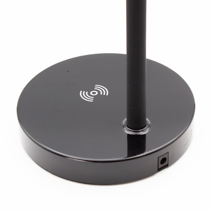 Nero Black Flexi LED Lamp with Wireless Charging WE330016