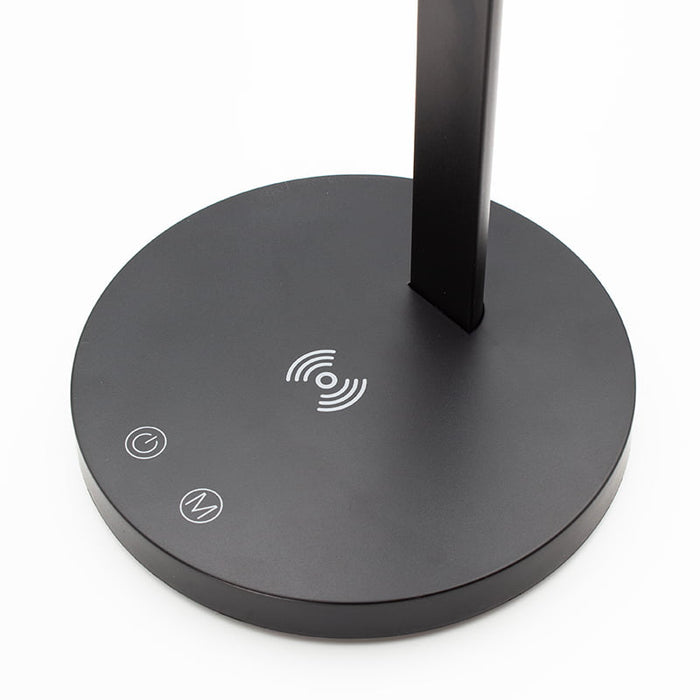 Nero Black Foldable LED Lamp with Wireless Charging WE330017