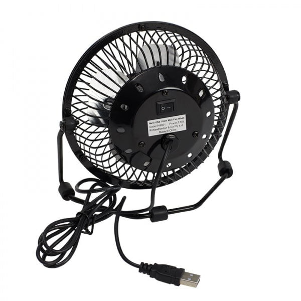 Nero Black USB Mini Fan, 10cm WE749901
