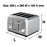 Nero Classic Style 4 Slice Toaster WE746093