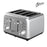 Nero Classic Style 4 Slice Toaster WE746093