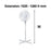 Nero White Pedestal Fan, 40cm WE749040