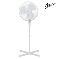 Nero White Pedestal Fan, 40cm WE749040