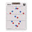 Netball Coaching Clipboard plus Magnetic Whiteboard 300 x 400mm (Double Sided) NBSBMDNET,M,W