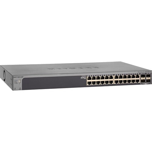 NETGEAR 28-PORT GIGABIT/10G STACKABLE SMART SWITCH (GS728TX) - MANAGED WITH 2 X 10G COPPER AND 2 X 10G SFP+ DESKTOP/RACKMOUNT AND PROSAFE LIMITED LIFETIME PROTECTION IM2826769