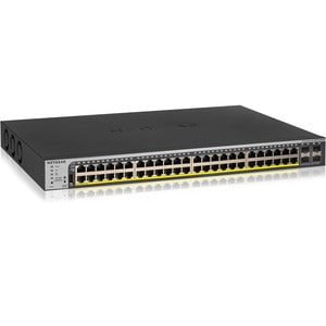 NETGEAR 52-PORT POE GIGABIT ETHERNET SMART SWITCH (GS752TPP) - MANAGED WITH 48 X POE+ 760W 4 X 1G SFP DESKTOP/RACKMOUNT AND PROSAFE LIFETIME PROTECTION IM4214804