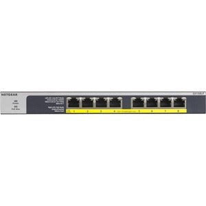 NETGEAR 8-PORT POE/POE+ GIGABIT ETHERNET UNMANAGED SWITCH WITH 60W POE BUDGET RACK-MOUNT OR WALL-MOUNT (GS108LP) IM4441770