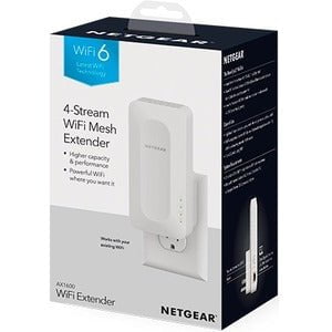 NETGEAR AX1600 4-STREAM WIFI 6 MESH EXTENDER EAX12 - WALLPLUG IM5315001
