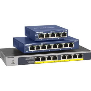 Netgear GS108PP Ethernet Switch - 8 Ports - Gigabit Ethernet - 2 Layer Supported - Twisted Pair - Rack-mountable, Desktop - Lifetime Limited Warranty IM4007897