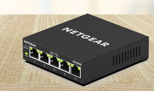 Netgear GS305E Switch, 5-Port Gigabit Ethernet Plus NN85924