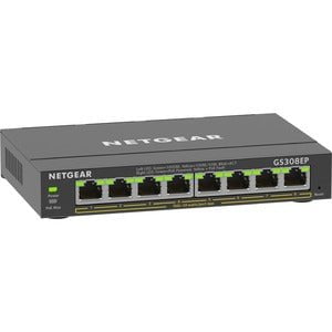 Netgear GS308EP Ethernet Switch - 8 Ports - Gigabit Ethernet - 10/100/1000Base-T - 3 Layer Supported - 62 W PoE Budget - Twisted Pair - PoE Ports - Desktop, Wall Mountable - 5 Year Limited Warranty IM5117635