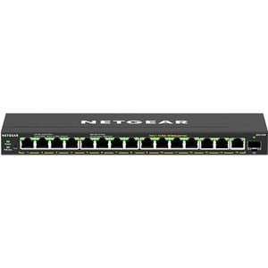 Netgear GS316EP Ethernet Switch - 16 Ports - Gigabit Ethernet - 10/100/1000Base-T, 1000Base-X - 3 Layer Supported - Modular - 1 SFP Slots - 180 W PoE Budget - Twisted Pair, Optical Fiber - PoE Ports - Desktop, Wall Mountable - 5 Year Limited Warranty IM5206893