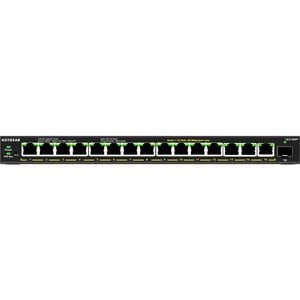 Netgear GS316EPP Ethernet Switch - 16 Ports - Gigabit Ethernet - 10/100/1000Base-T, 1000Base-X - 3 Layer Supported - Modular - 1 SFP Slots - 231 W PoE Budget - Twisted Pair, Optical Fiber - PoE Ports - Desktop, Wall Mountable - 5 Year Limited Warranty IM5206894
