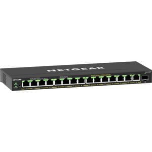 Netgear GS316EPP Ethernet Switch - 16 Ports - Gigabit Ethernet - 10/100/1000Base-T, 1000Base-X - 3 Layer Supported - Modular - 1 SFP Slots - 231 W PoE Budget - Twisted Pair, Optical Fiber - PoE Ports - Desktop, Wall Mountable - 5 Year Limited Warranty IM5206894