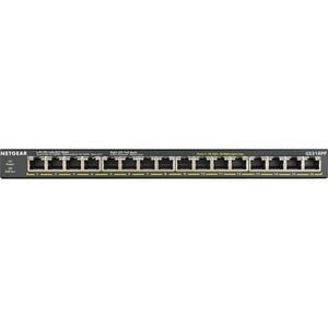 Netgear GS316PP Ethernet Switch - 16 Ports - 2 Layer Supported - 195.90 W Power Consumption - 183 W PoE Budget - Twisted Pair - PoE Ports - Desktop, Wall Mountable IM4937352
