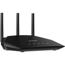 Netgear RAX10 Wi-Fi 6 IEEE 802.11ax Ethernet Wireless Router - 2.40 GHz ISM Band - 5 GHz UNII Band - 225 MB/s Wireless Speed - 4 x Network Port - 1 x Broadband Port - Gigabit Ethernet - VPN Supported - Desktop IM5157870
