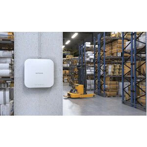 Netgear WAX610 802.11ax 1.76 Gbit/s Wireless Access Point - 2.40 GHz, 5 GHz - MIMO Technology - 1 x Network (RJ-45) - 2.5 Gigabit Ethernet - PoE Ports - Ceiling Mountable, Wall Mountable IM4952950