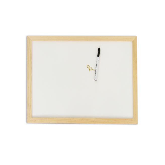 Non-Magnetic Whiteboard with Wooden Frame 300 x 450mm NBWBE300450,I