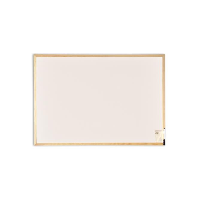 Non-Magnetic Whiteboard with Wooden Frame 450 x 600mm NBWBE450600,I