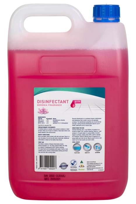 Northfork Boronia Disinfectant 5 Litres x 3's pack AO632010705