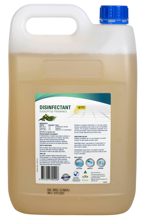 Northfork Eucalyptus Disinfectant 3 x 5 Litres AO632010704
