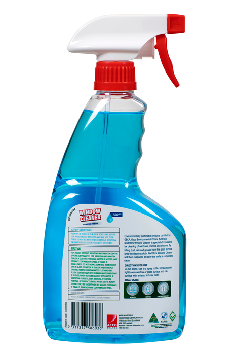 Northfork Geca Low Scent Window and Glass Cleaner 12 x 750ml Pack AO638080400