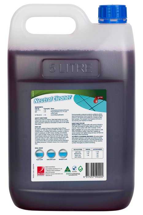 Northfork Geca Neutral Cleaner 5L x 3's pack AO638020700