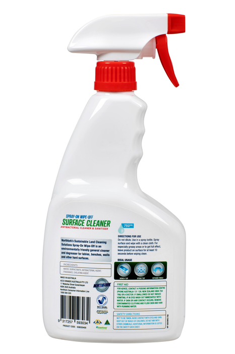 Northfork Geca Spray/Wipe Surface Cleaner 12 x 750ml Pack AO638030400
