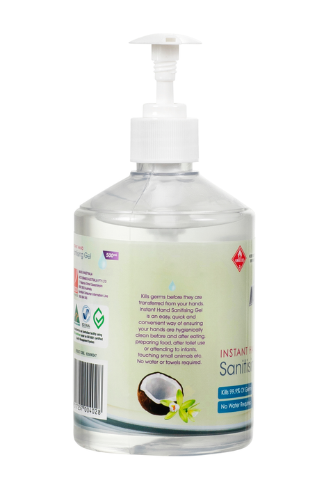 Northfork Instant Hand Sanitising Gel Coconut And Vanilla Frangrance, 12 x 500ml AO635090347