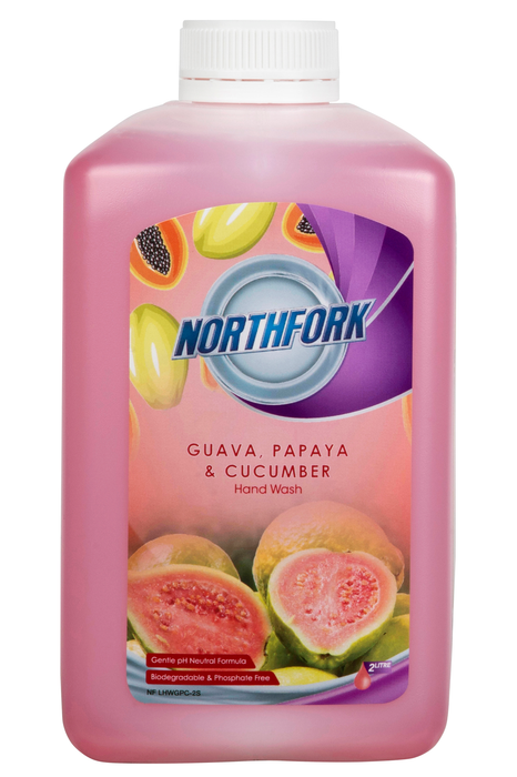 Northfork Liquid Hand Wash Guava Papaya And Cucumber 2 Litres x 3's pack AO635163844