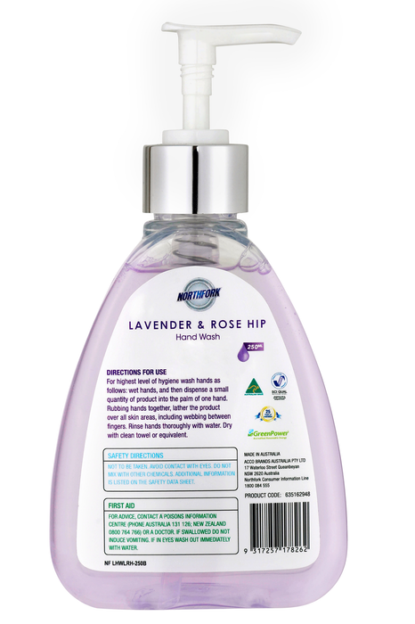 Northfork Liquid Hand Wash, Lavender And Rosehip, 250ml, Pack of 6 AO635162948