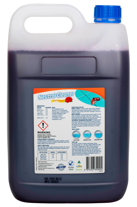 Northfork Neutral Cleaner 3 x 5 Litres pack AO634020700
