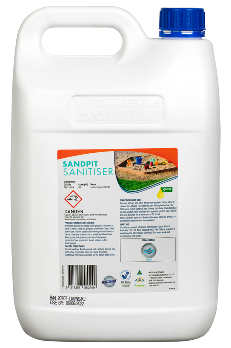 Northfork Sandpit Sanitiser, 5 Litres, Pack of 3 AO634090700