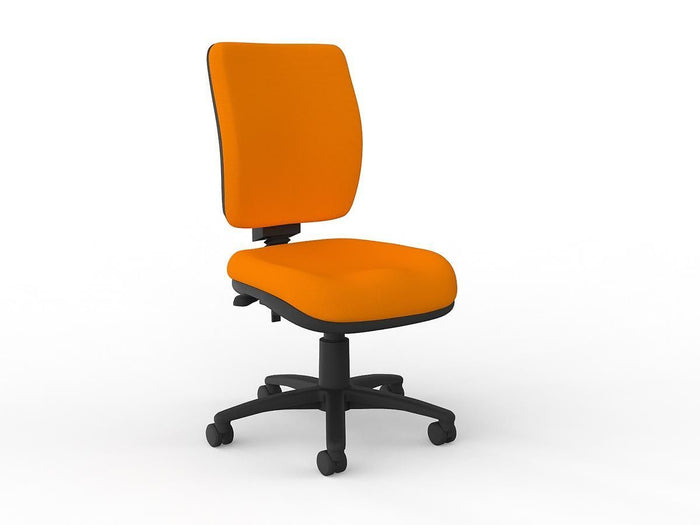 Nova Luxe 3 Lever Breathe Fabric Task Chair (Choice of Colours) Bright Orange KG_EDGE3_LUXE_BEBR