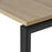 Novah Meeting Table 1600mm x 800mm - Black frame / Autumn Oak Top MG_NOVMTG_B_168AO