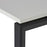 Novah Meeting Table 1600mm x 800mm - Black Frame / White Top MG_NOVMTG_B_168W